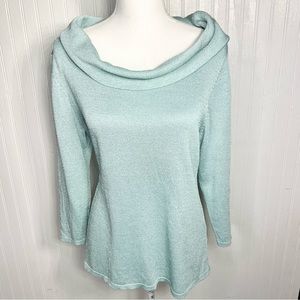 Eileen Fisher Italian Yarn Cowl Neck Sweater